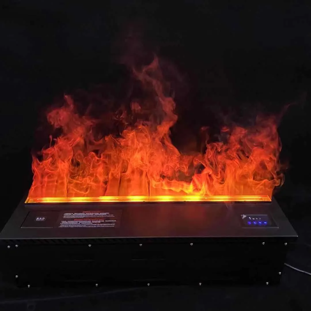 40' 50' 60' 3 sides electric fire place with 3D artificial flame play redeem code for