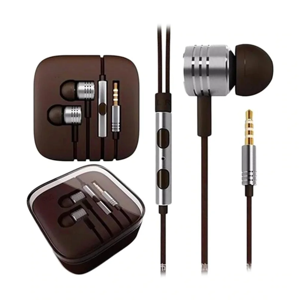 100% original Mi3/4 Earphone Piston Basic Version In-Ear 3.5mm with Mic Wire Control For xiaom hone Samsung Redmi Earphone