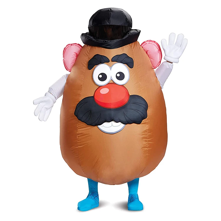 Hot Sale Customizable Size Dress Up Cartoon Anime Movie Mr. Potato Party Giant Inflatable Costume