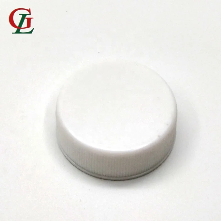 Bottle Lid with HIS Liner or Pressure Sensitive Liner PP 33/400 Smooth Rib Skirt Screw Cap, Plastic Single Plastic Cover Round
