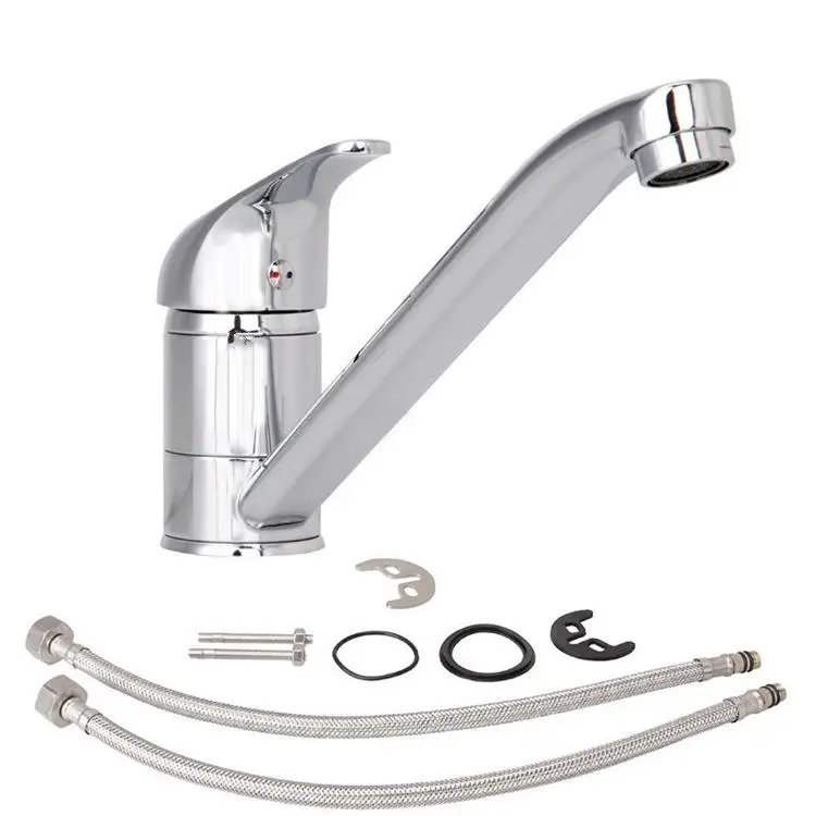 Kitchen sink faucet long nozzle zinc alloy rotation cold and hot mixer faucet