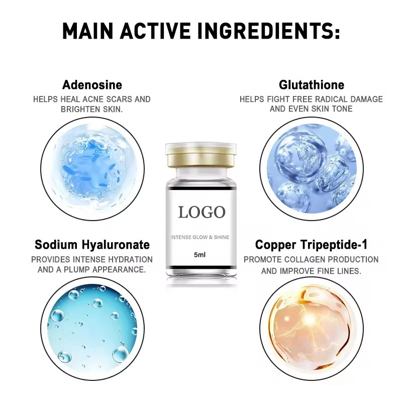 SKIN BOOSTER Microneedle Serum Rejuvenating Solution Intense Glow & Shine Moisturized Natural Skin 5ml