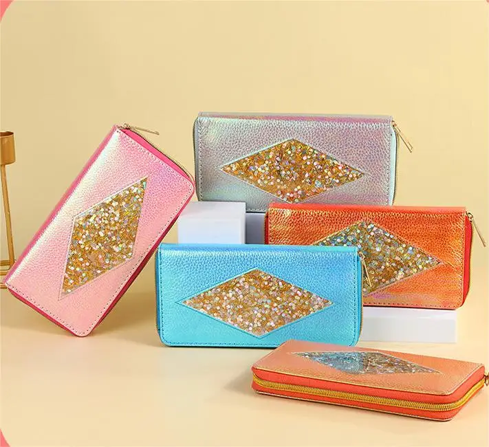 Fashion ladies purse new multi-functional clutch bag Korean wallet long girls coin purse card wholesale