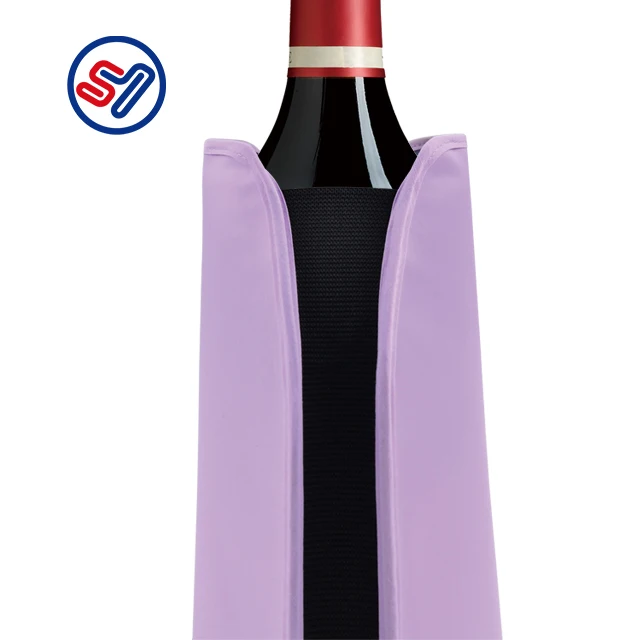 
Excellent delivery gel wine bottle sleeve cooler good seller wine chilling sleeve with elastic band nice experience beer bottle 