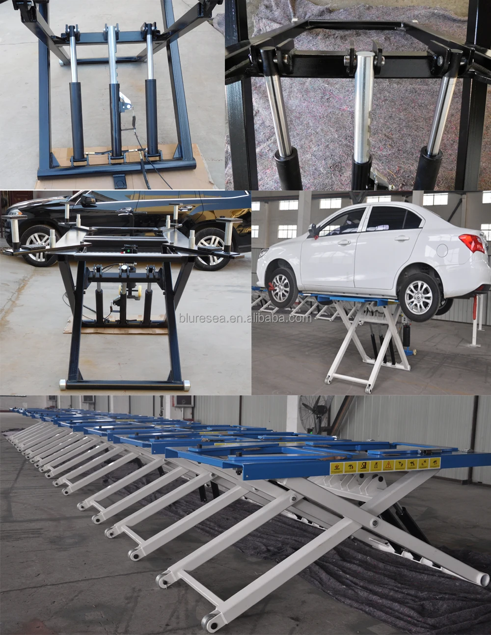 BLS-PS27 portable low rise scissor car lift with CE