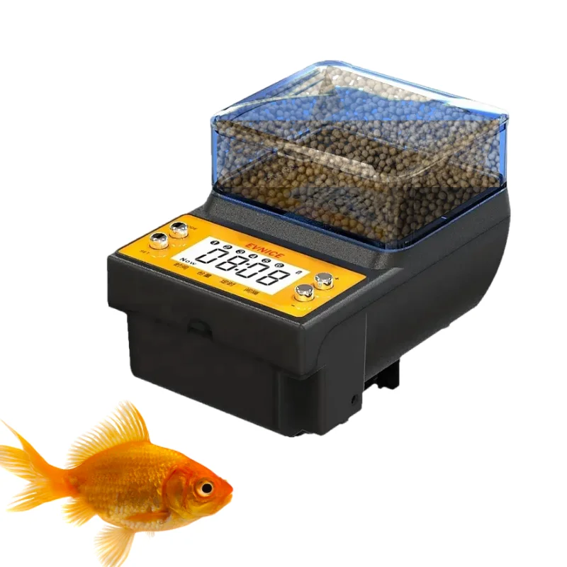 Indoor Aquariums automatic pet feeder Fish feeder shrimp machine timing USB power display sample smart fish feeder