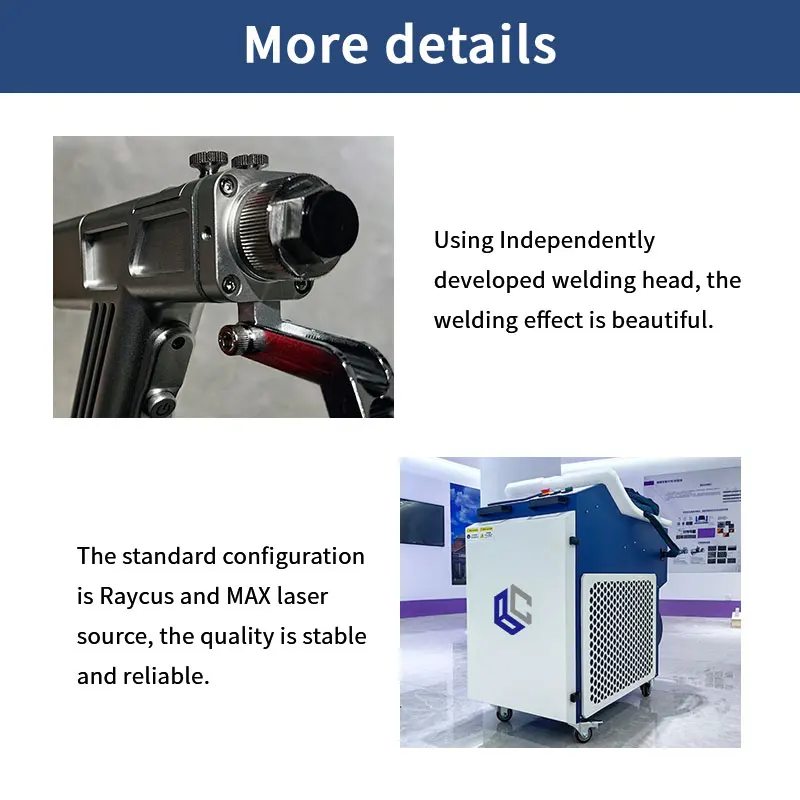 High Performance 3 In 1 Fiber Light Weld 1500W 2000W 3000W Laser Welding Machine
