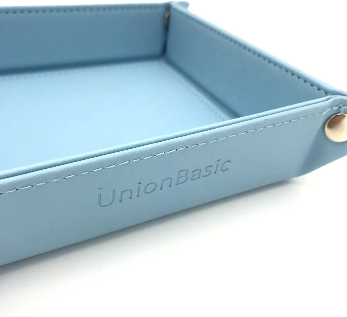 Fully PU Leather Bedside Storage Tray Jewelry Catchall Key Phone Coin Tray Change Caddy Storage Organizer