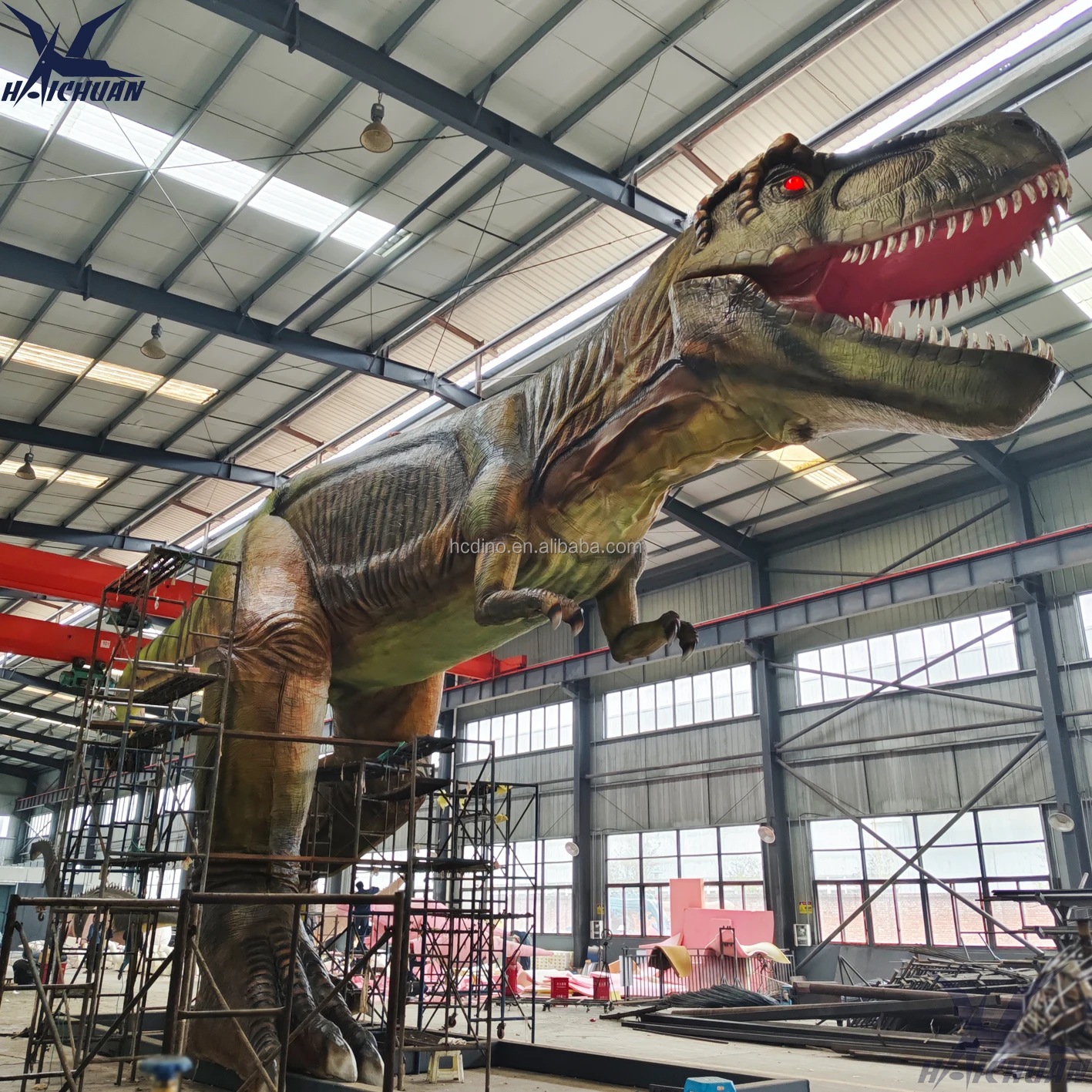 Jurassic Park Dinosaur Moving Large Dinosaur Figures Life-size Robotic Dinosaur T-rex Dino Animatronics for sale