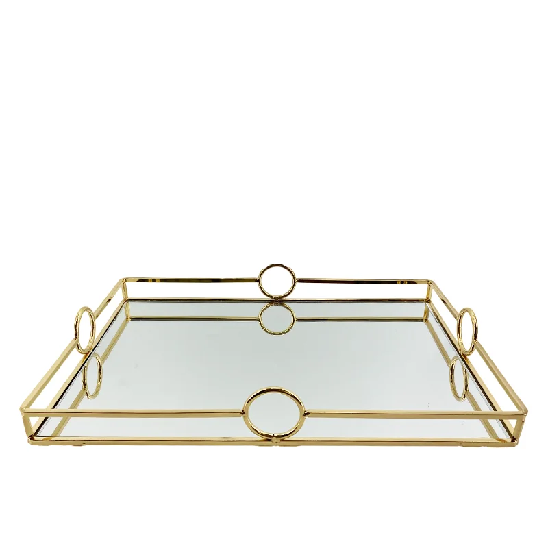 Factory Wholesale Glass Tray Rotating Plate Metal Basket Rotatable Marble Silver Fruit Bowl