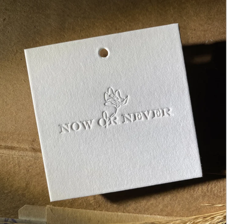 Custom String Hang Tag Jewelry Paper Hangtag