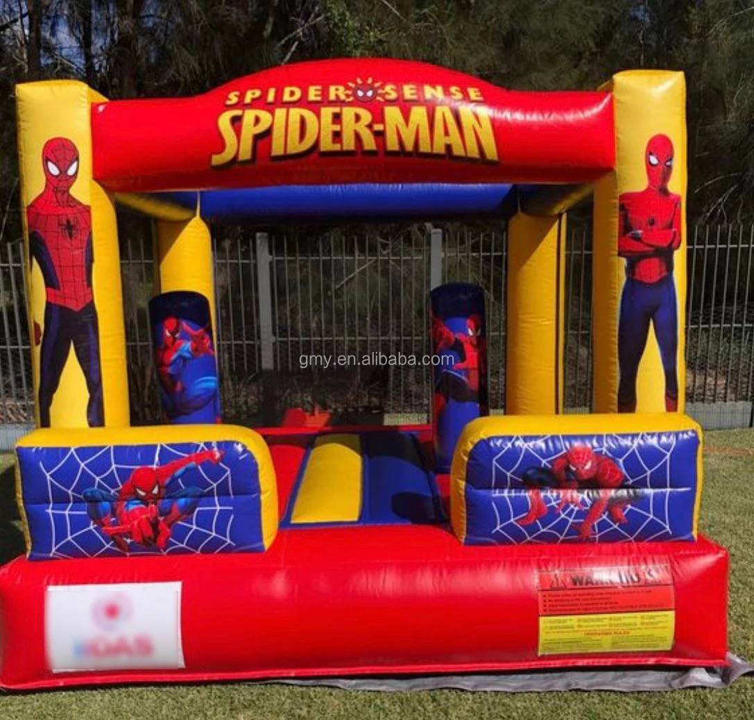 Inflatable Games Inflatable Kids Jumper Bouncer Superhero Spider Man Combo With Slide