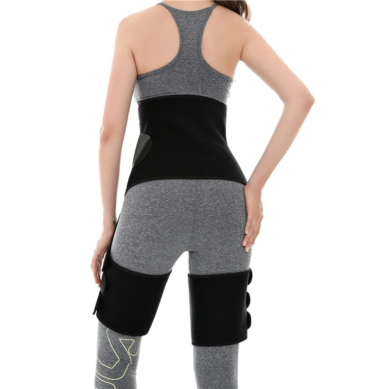 3 in 1 Neoprene Belly Belt Thigh Trimmer Leg Shapers Body Shape Waist Trainer Butt Lifter Shapewear Women Weight Loss