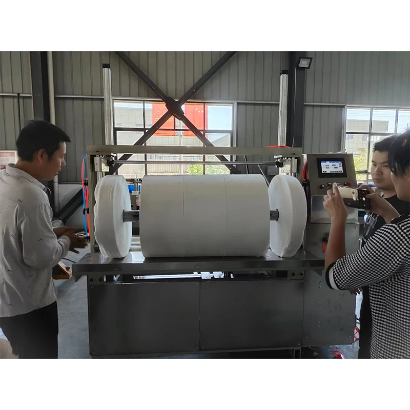 Automatic Toilet Paper Perforating Cutting Rewinding Machine Disposable Non wovens Toilet Paper Bed Sheet Roll Making Machine