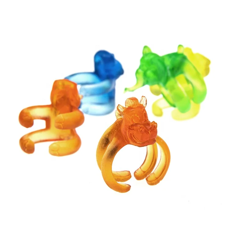 2022 Hot Sale Plastic Animals Ring Toys For Children