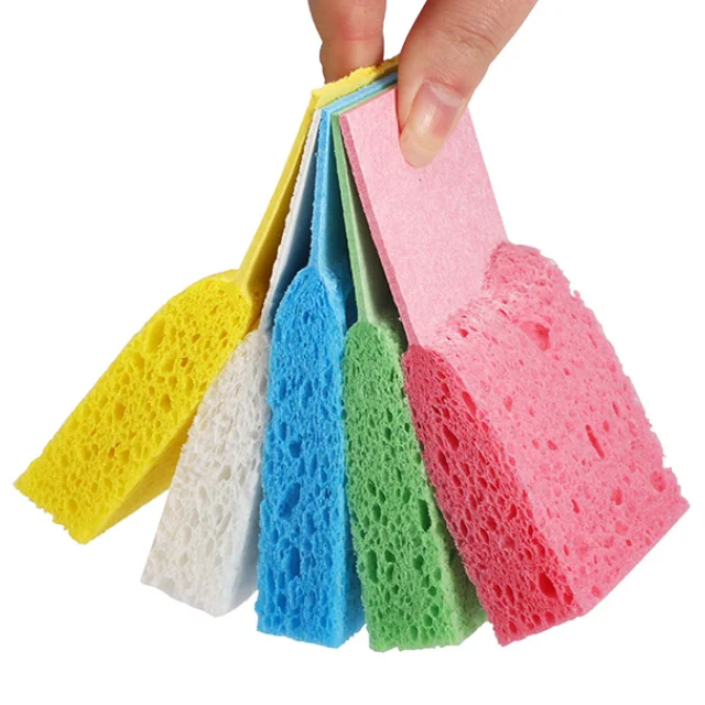 Biodegradable Pop Up Cleaning Cellulose Sponge Compressed Kitchen Sponge Scrubber