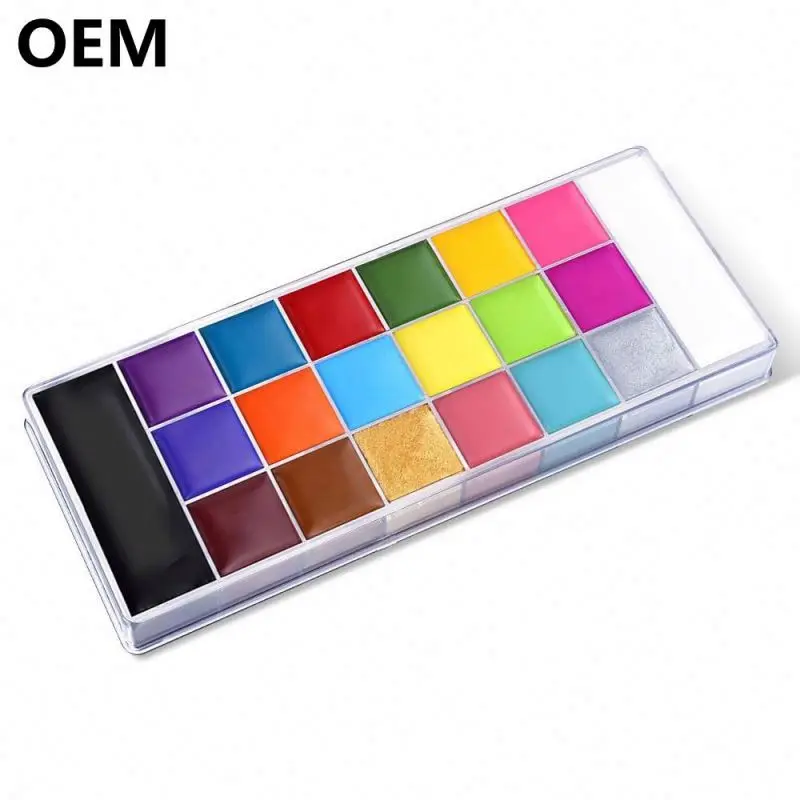 private label waterbased Body Painting Kit Professional Colorful Body Art Face Body Paint for Halloween