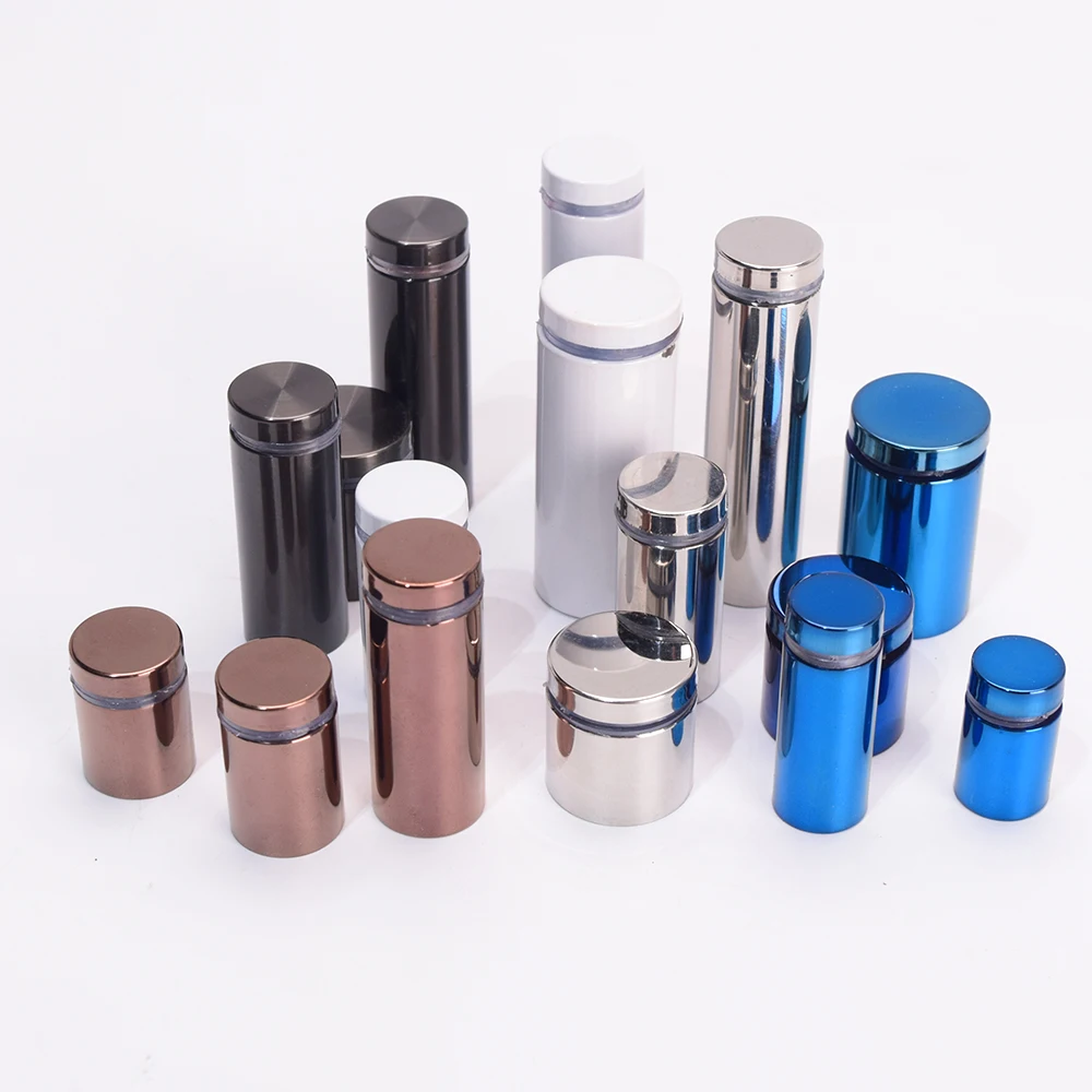 304 stainless steel glass railing clamp fixing bracket m3 self clinching male 60mm edge grip glass brass threaded standoff