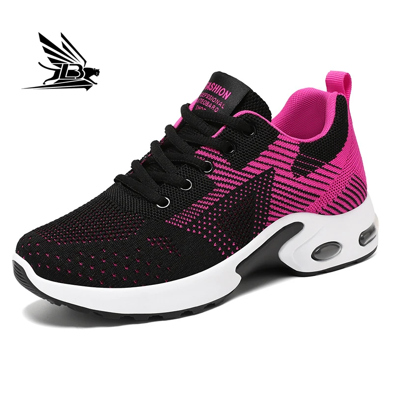Fashion Casual Shoe Hombr Breathable Soft Sole Ladies Shoes Round Toe Comfortable Running for Women