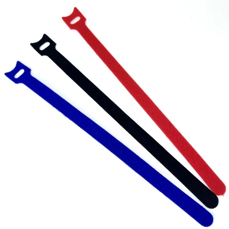 Cable Wire Management Tape Fastener Adjustable Reusable Double Side Back to Back Hook and Loop Cable Ties