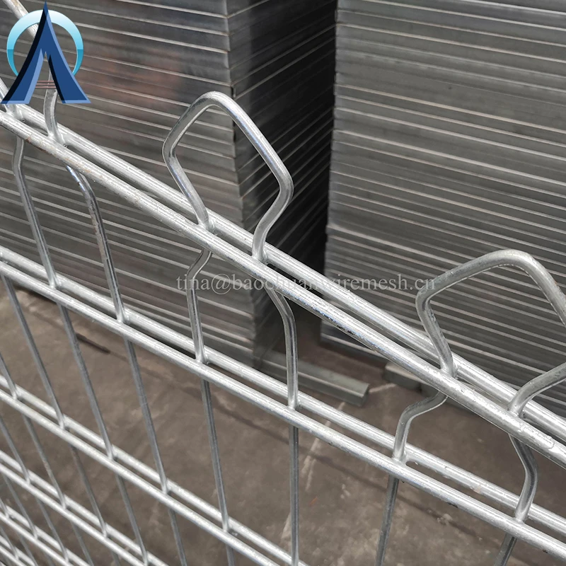 PVC Coated Metal Pyramid Mesh Decorative Fence Double Welded Wire Mesh Fencing Rebound Fencing System For Sports