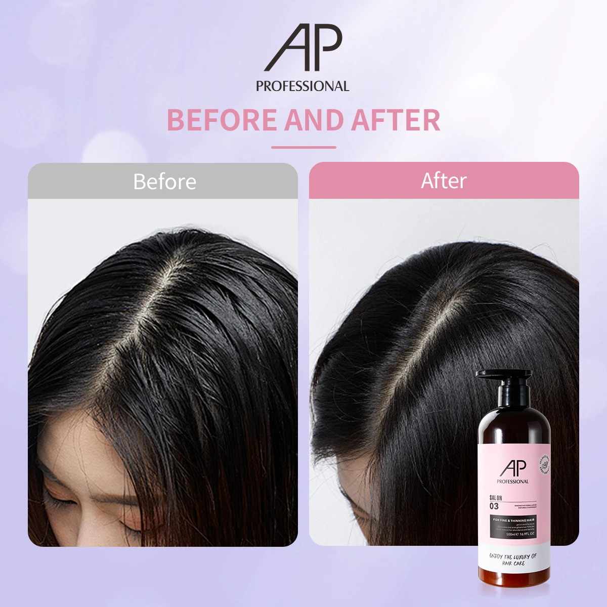 OEM Cosmetics Hair Care Products Anti Hair Loss Volumizing Hair Thickening Shampoo