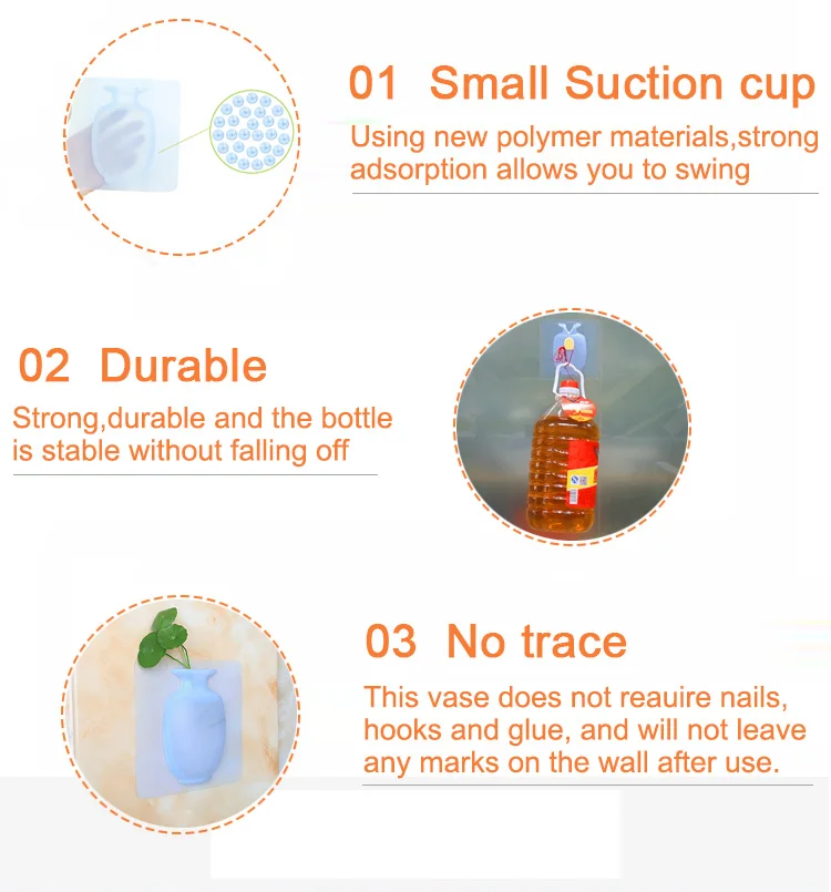  Magic Reusable Wall-Mounts Sticky Wholesale Decorative Cheap Flower