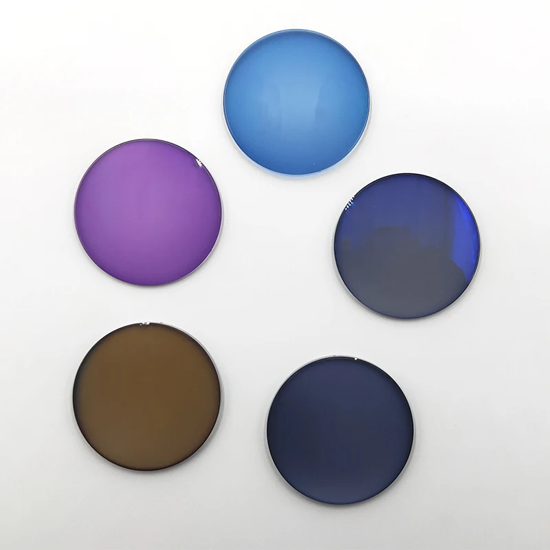 China Optical Lenses Factory Photochromic Sunglasses Sun Lens 80mm Gold Supplier