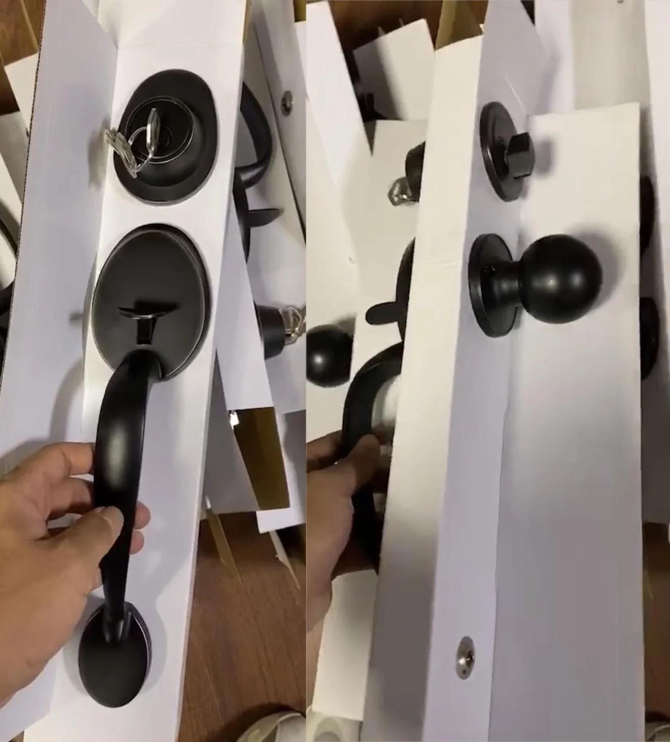 Classical American grip handle lock outdoor door handle lock Big front lock lever handle door pull