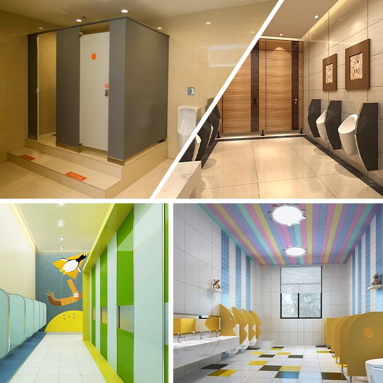 Most Popular Durable Type Watertight Fireproof Light Weight For Commercial Toilet Partition Urinal