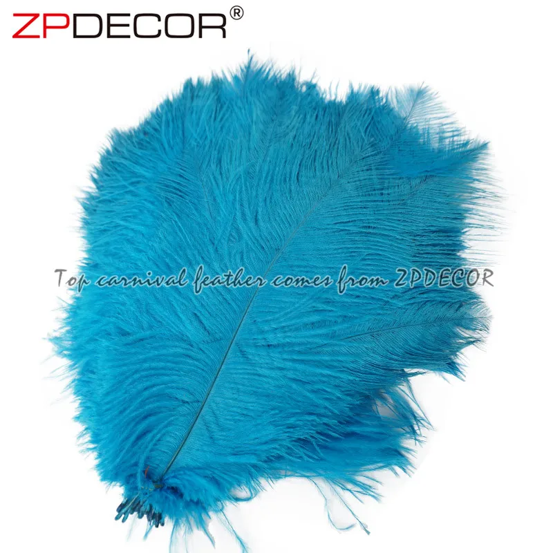 ZPDECOR оптовая продажа Размер 20-25 см разноцветные страусиные перья для модных
