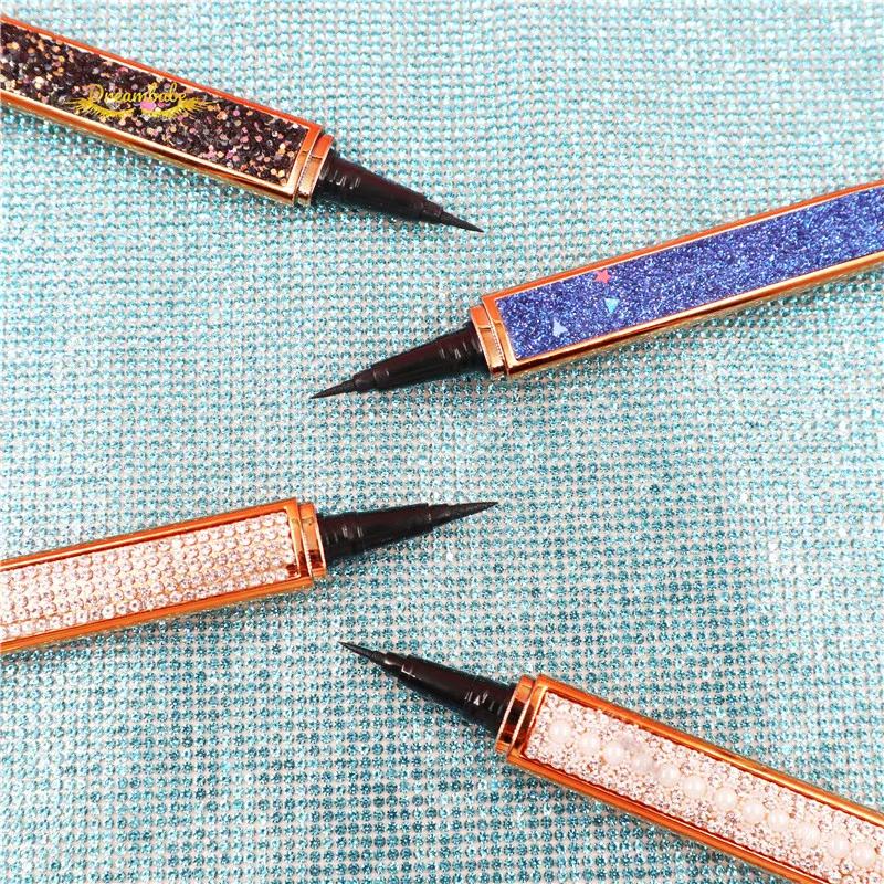 Waterproof colored eyeline pen  activated liquid adhesive eyelash  glue eyeline  pen magnetic eyeliner