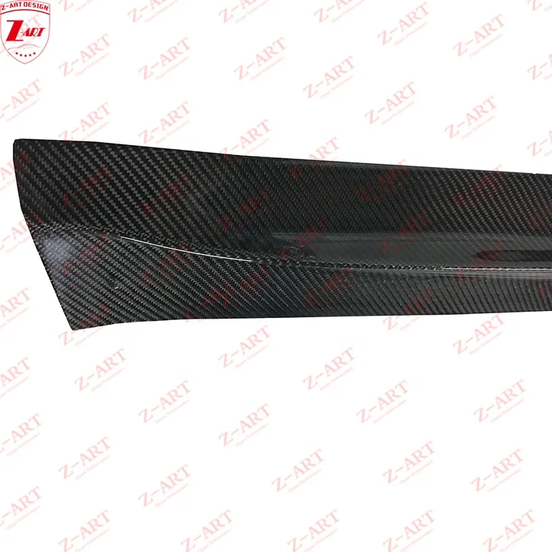 Z-ART M3 M4 carbon fiber side skirts for BMW F80 F82 F83 Carbon fiber side spoiler for BMW M3 M4 carbon side lip 2013-2019