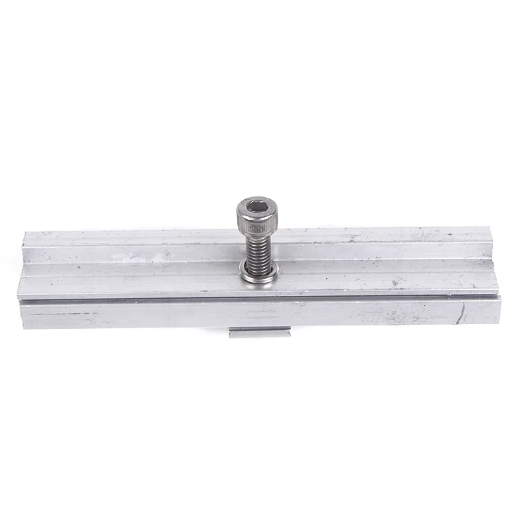 Wholesale excellent quality alsphat flat solar roof tiles photovoltaic mounting structure end clamp