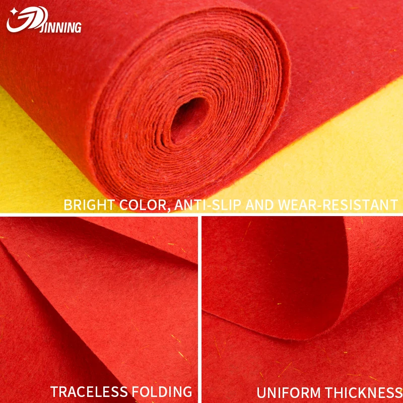 1~10mm Factory Director Wholesale Red Wedding Carpet Anti Fading for Wedding Events Party Walkway Thin Red Carpet Roll