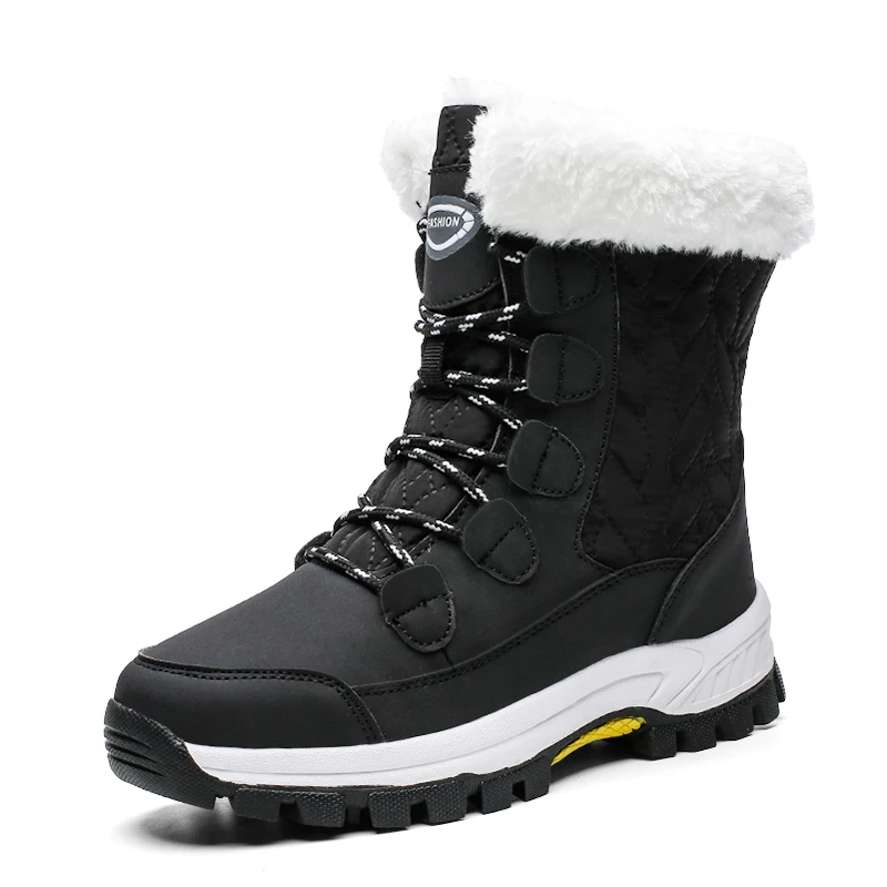 Wholesaler fashion best selling warm winter bow female snow boots