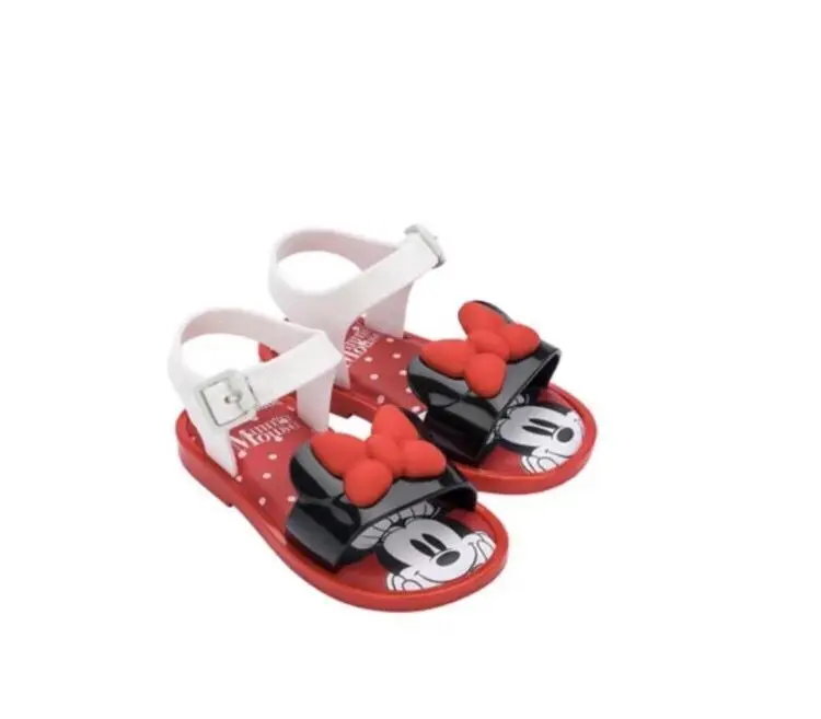 Новинка 2021, детские сандалии Melissa для мальчиков, мягкая подошва, детская мультяшная Милая Желейная пляжная обувь, летняя