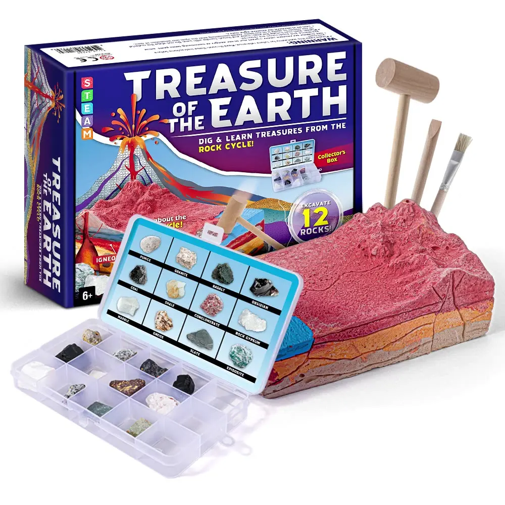 Educational Toy Archaeological Excavation Dig Kit Volcano Set Wholesale Children Educational Diy Toy