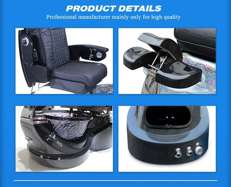 New Luxury 2024 Kangmei Modern Whorlpool Plumbing Salon Foot Foot Spa Electric Massage Manicure Pedicure Chair