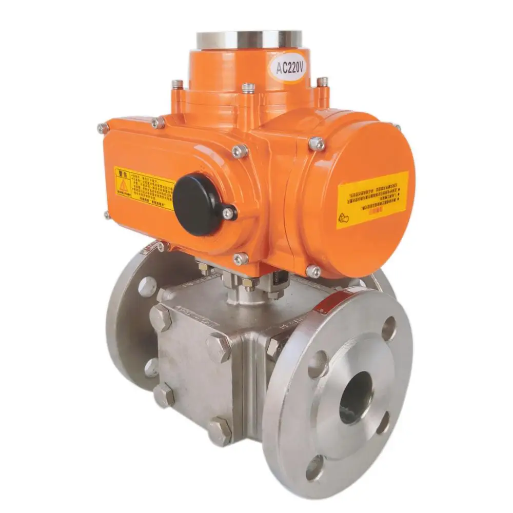 good price explosion proof 3way Ball Valve Control Valve with Electric Actuator