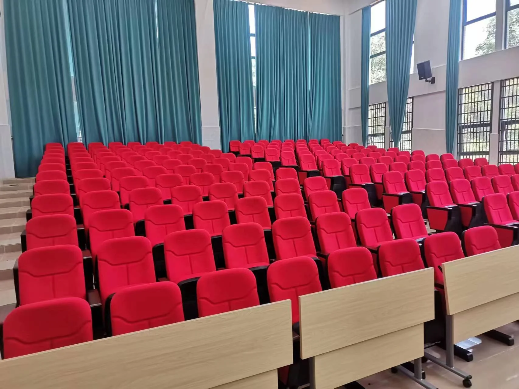 Hot Sale Furniture Standard Seat Size Theater Church Seating Lecture Hall Auditorium Chair