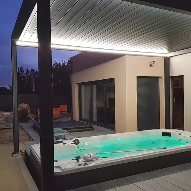 Factory Price Aluminium Bioclimatic Pergola as Customized Outdoor Patio Louver Roof