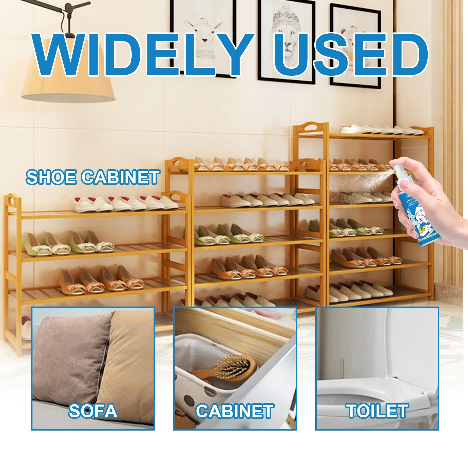 Private Label Remove Peculiar Smell Drying and Lasting Fragrance Shoe Cabinet Freshener Shoes and Socks Deodorizing Spray