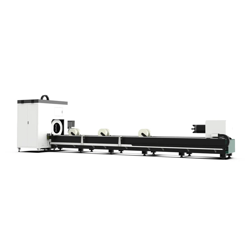 promotion CNC automatic manufacturer square round metal iron stainless steel tube fiber laser pipe cutting machine