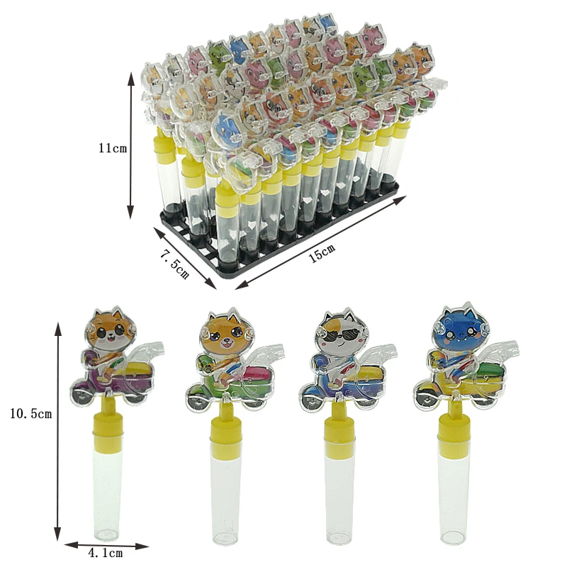 Children Empty Candy Toys with Plastic Cartoon Whistle Dispenser Container Promotional Toys for Bulk Sweet Hard Candies Fudge