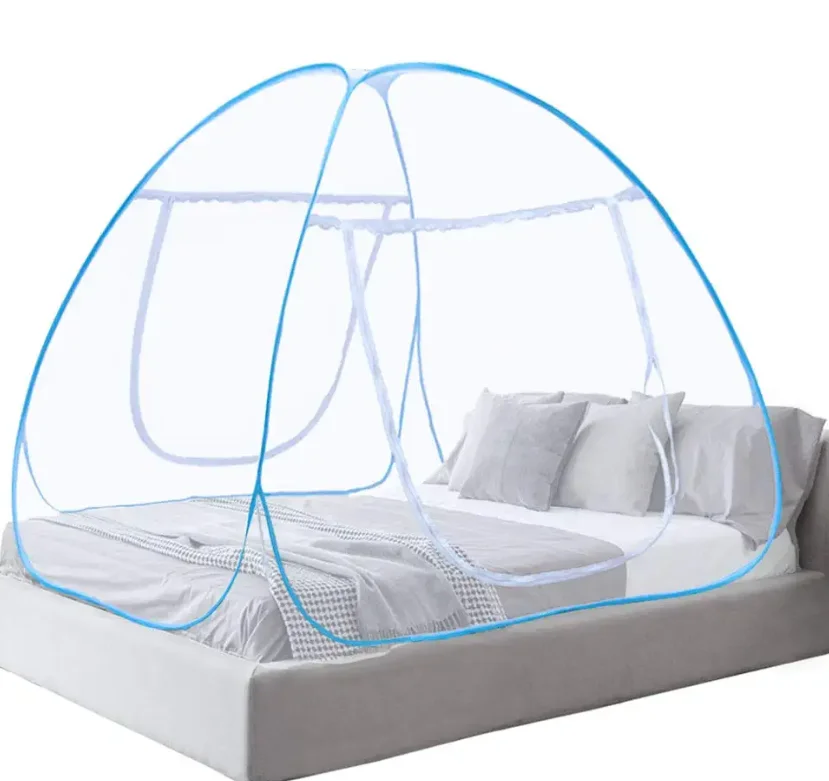 Wholesale Cheap Polyester Portable Double Bed Steel Quadrate Easy Pop up Mosquito Net tent
