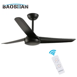 Hot Sale Retro 52 inch Black White Pure Copper Dc Motor Bldc Remote Control Modern Silent Ceiling Fan