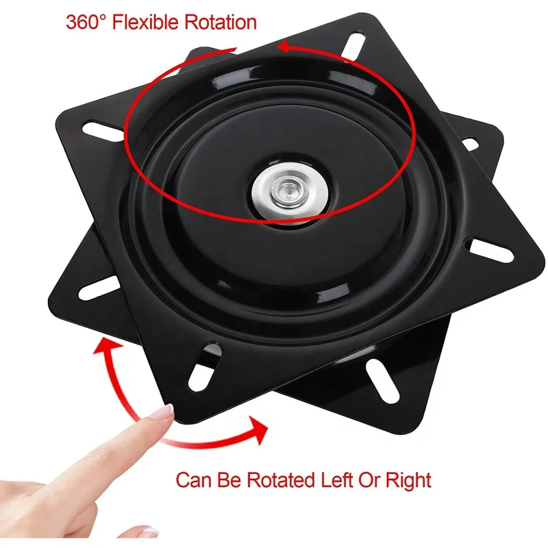 Вращающаяся на 360 Градусов Подставка для стула детали для вращающегося стула Поворотная сменная пластина для кресла с откидывающейся спинкой