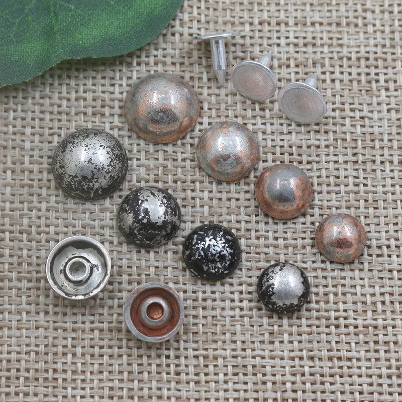 Factory wholesale round shape alloy metal clothing decorative rivets for leather