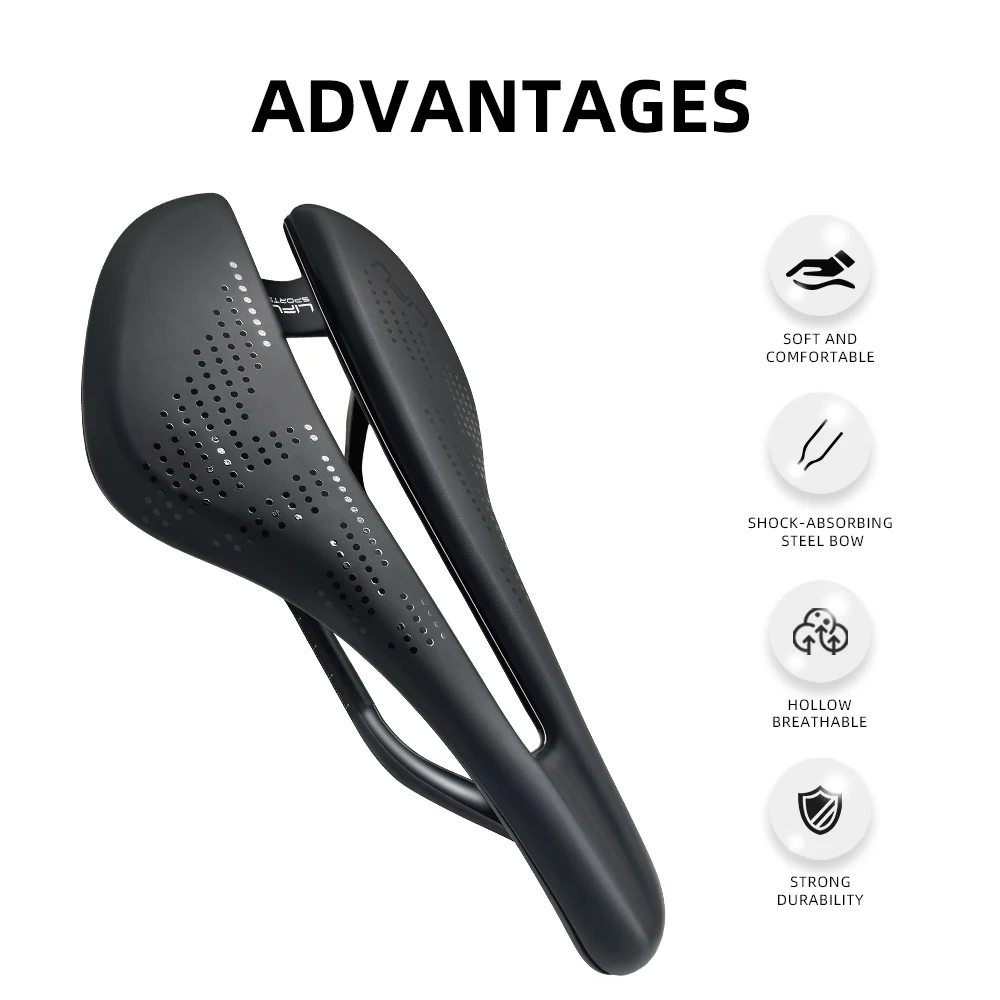 Bicycle Saddle PU Surface Shockproof Bicycle Seat MTB Bike road Racing Hollow Saddle
